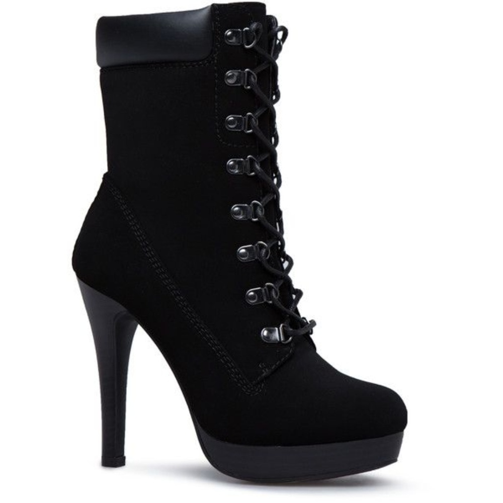 JustFab Lace Up Boots